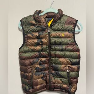 Polo Ralph Lauren- Camouflage Puffer Vest- Kids Size Large 14/16